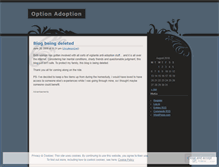 Tablet Screenshot of optionadoption.wordpress.com