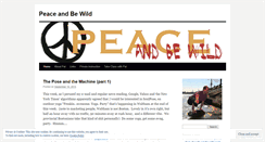 Desktop Screenshot of peaceandbewild.wordpress.com