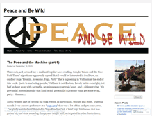 Tablet Screenshot of peaceandbewild.wordpress.com
