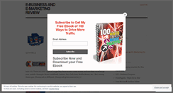 Desktop Screenshot of ebusinessandemarketingreview.wordpress.com