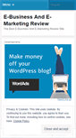 Mobile Screenshot of ebusinessandemarketingreview.wordpress.com