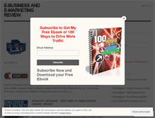 Tablet Screenshot of ebusinessandemarketingreview.wordpress.com