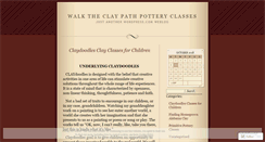 Desktop Screenshot of claypathclasses.wordpress.com