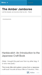Mobile Screenshot of amberjamboree.wordpress.com