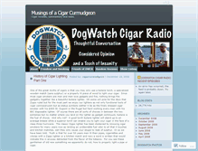 Tablet Screenshot of cigarcurmudgeon.wordpress.com