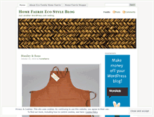 Tablet Screenshot of homefaerie.wordpress.com