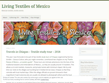 Tablet Screenshot of livingtextilesofmexico.wordpress.com