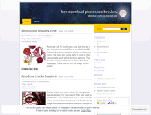 Tablet Screenshot of photoshopbrushfree.wordpress.com
