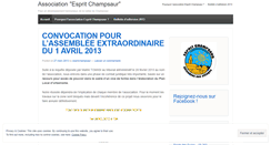 Desktop Screenshot of espritchampsaur.wordpress.com