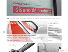Tablet Screenshot of carlosgarciadesign.wordpress.com