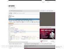 Tablet Screenshot of lbgeek.wordpress.com