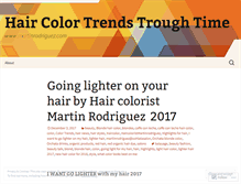 Tablet Screenshot of haircolortrends.wordpress.com