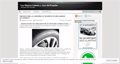 Desktop Screenshot of llantasecuador.wordpress.com