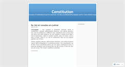 Desktop Screenshot of constitutionalism.wordpress.com