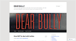 Desktop Screenshot of dearbully.wordpress.com