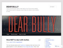 Tablet Screenshot of dearbully.wordpress.com