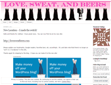 Tablet Screenshot of lovesweatandbeers.wordpress.com