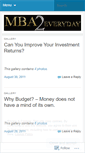 Mobile Screenshot of mba2everyday.wordpress.com