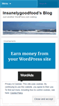 Mobile Screenshot of insanelygoodfood.wordpress.com