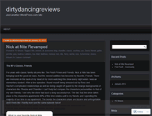 Tablet Screenshot of dirtydancingreviews.wordpress.com