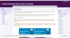 Desktop Screenshot of kledingmakentips.wordpress.com
