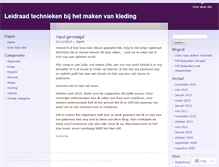 Tablet Screenshot of kledingmakentips.wordpress.com