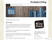 Tablet Screenshot of bookplaceblog.wordpress.com