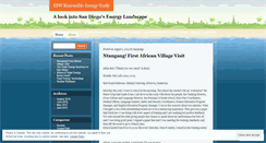 Desktop Screenshot of eswrenewableenergystudy.wordpress.com