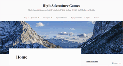 Desktop Screenshot of highadventuregames.wordpress.com