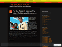 Tablet Screenshot of miamidolphinslockerroom.wordpress.com