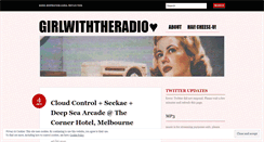 Desktop Screenshot of girlwiththeradio.wordpress.com