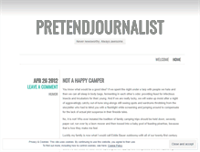 Tablet Screenshot of pretendjournalist.wordpress.com