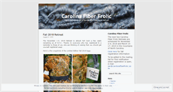 Desktop Screenshot of carolinafiberfrolic.wordpress.com