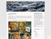 Tablet Screenshot of carolinafiberfrolic.wordpress.com