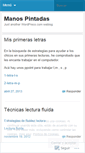 Mobile Screenshot of manospintadas.wordpress.com