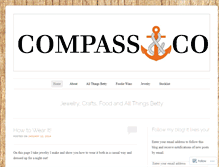 Tablet Screenshot of compassandcompany.wordpress.com