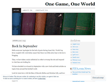 Tablet Screenshot of onegameoneworld.wordpress.com