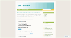 Desktop Screenshot of beefblog.wordpress.com