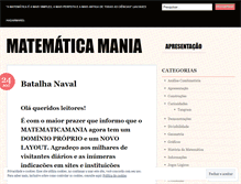 Tablet Screenshot of matematicamania.wordpress.com