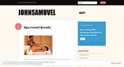 Desktop Screenshot of johnsamuvel.wordpress.com