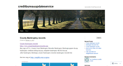 Desktop Screenshot of creditbureauupdateservice.wordpress.com