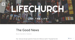 Desktop Screenshot of lifechurchhouston.wordpress.com