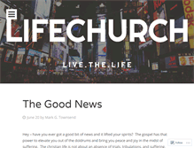 Tablet Screenshot of lifechurchhouston.wordpress.com