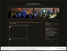 Tablet Screenshot of djset.wordpress.com