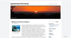 Desktop Screenshot of apartamentychorwacja.wordpress.com