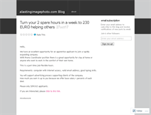 Tablet Screenshot of alastingimagephoto.wordpress.com