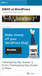 Mobile Screenshot of dbkp.wordpress.com