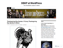 Tablet Screenshot of dbkp.wordpress.com