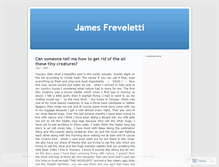 Tablet Screenshot of jamesfreveletti.wordpress.com