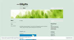 Desktop Screenshot of gbgifts.wordpress.com